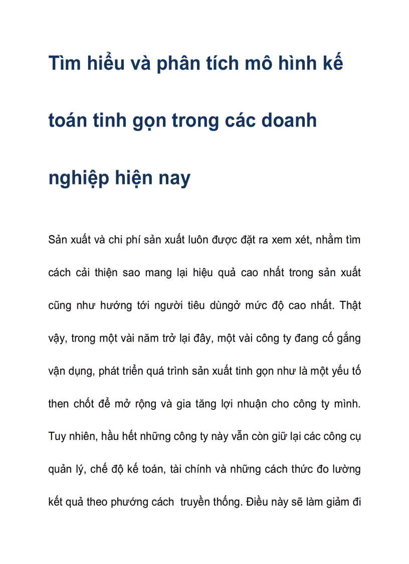 Tìm hiểu và phân tích mô hình kế toán