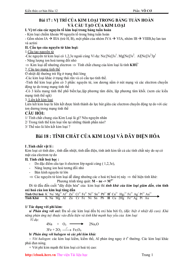 Tổng hợp Kế toán Cơ Bản HÓA Ôn Thi Tốt Nghiệp