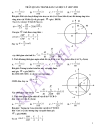 Dùng Đường Tròn Lượng Giác Giải Nhanh Bài Toán Dao Động Điều Hòa