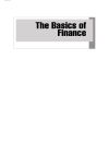 The Basics of Finance