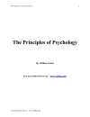 The Principles of Psychology