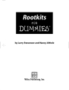 Rootkits FOR DUMmIES