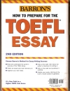 Barron s How to Prepare for the TOEFL Essay 2nd Edition