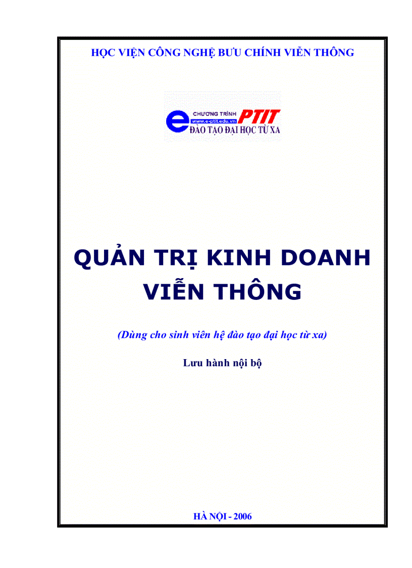 Giáo trình quản trị kinh doanh viễn thông bùi xuân phong