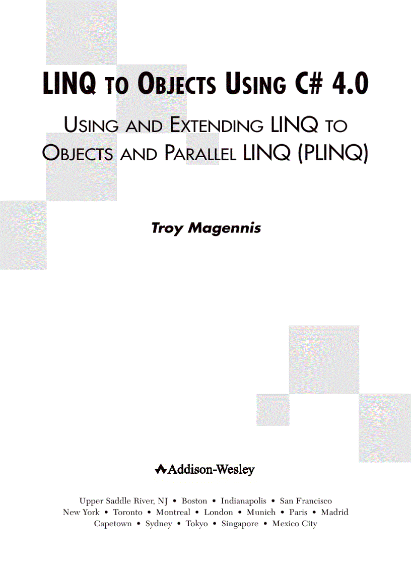 Linq to objects using c 4 0