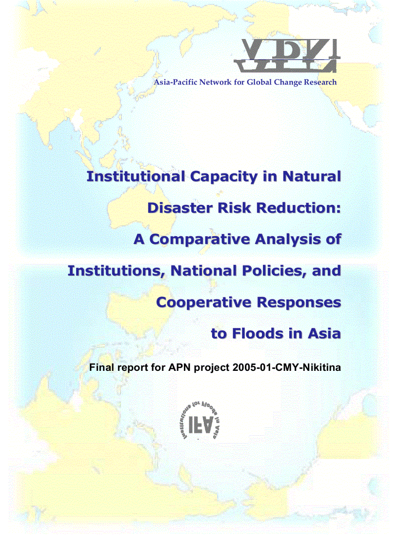 A comparative analysis of institutions national policies and cooperative responses to floods in Asia