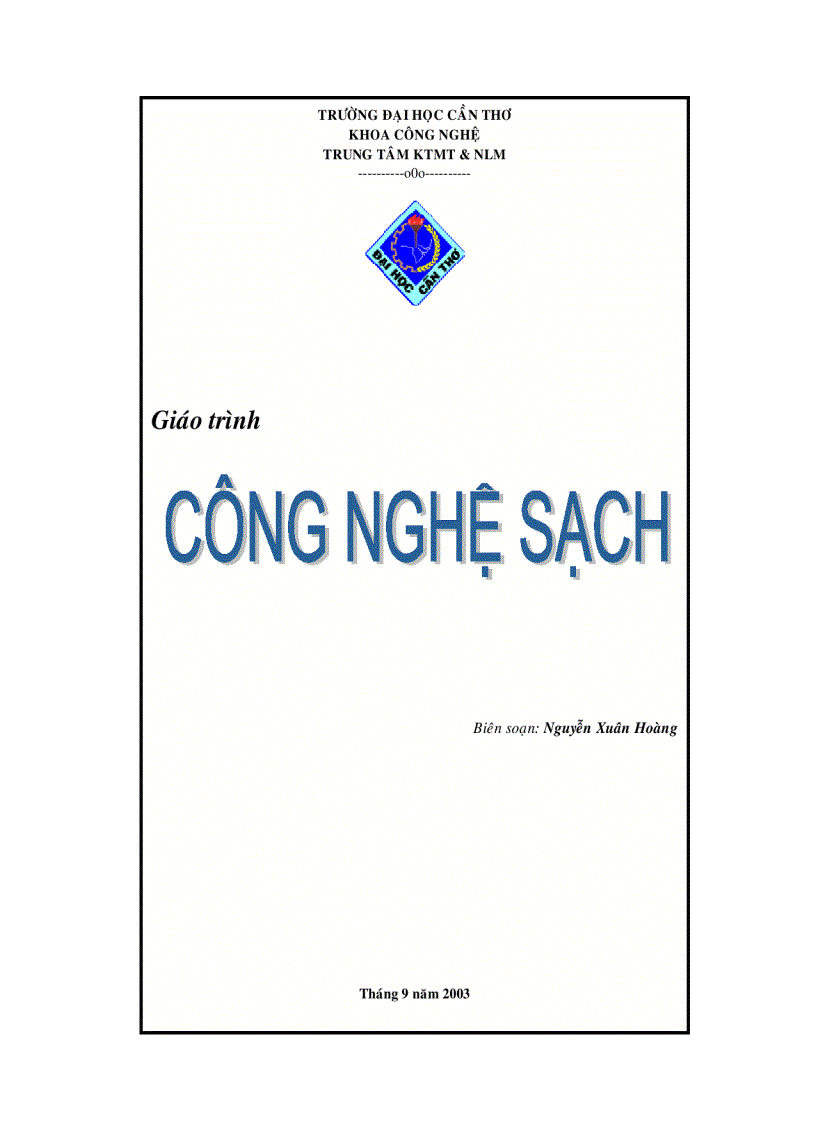 Công nghệ sạch