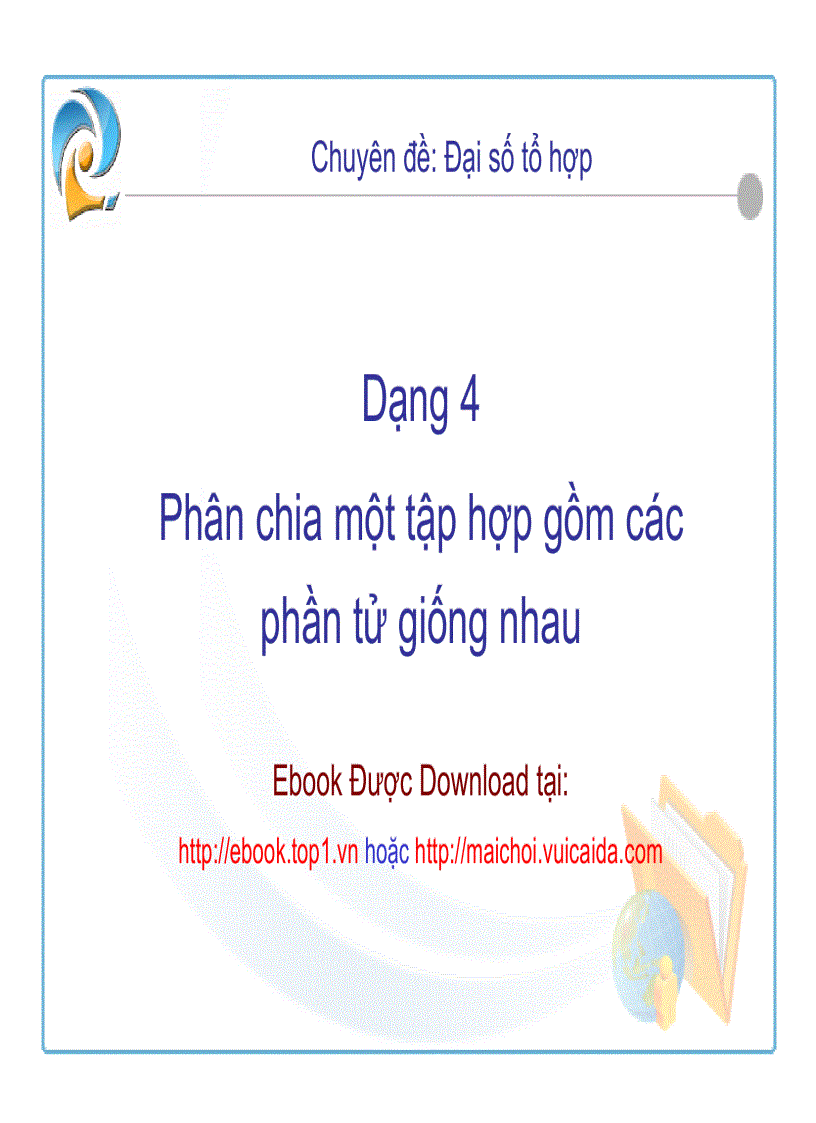 Toán tổ hợp dạng 4 thầy Nguyễn Anh Dũng