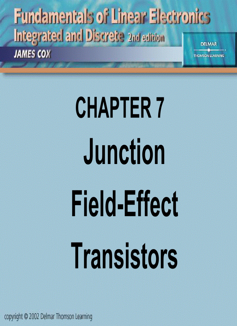 Junction Field Effect Transistors