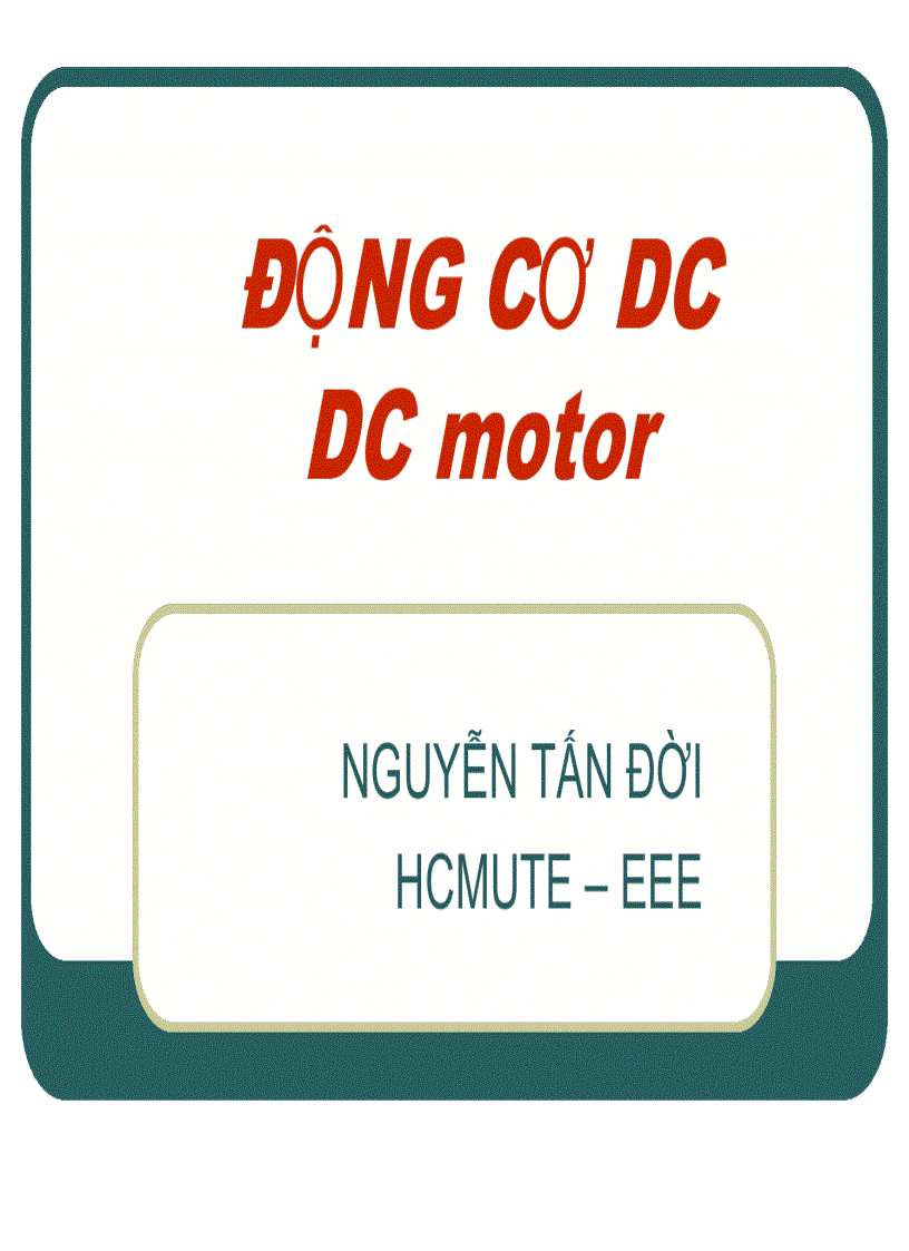 Động Cơ DC