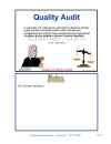 The Quality Audit Auditing and Being Audited