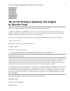 The Art of Writing and Speaking the English Language