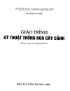 Giáo trình Kỹ thuật trồng hoa cây cảnh