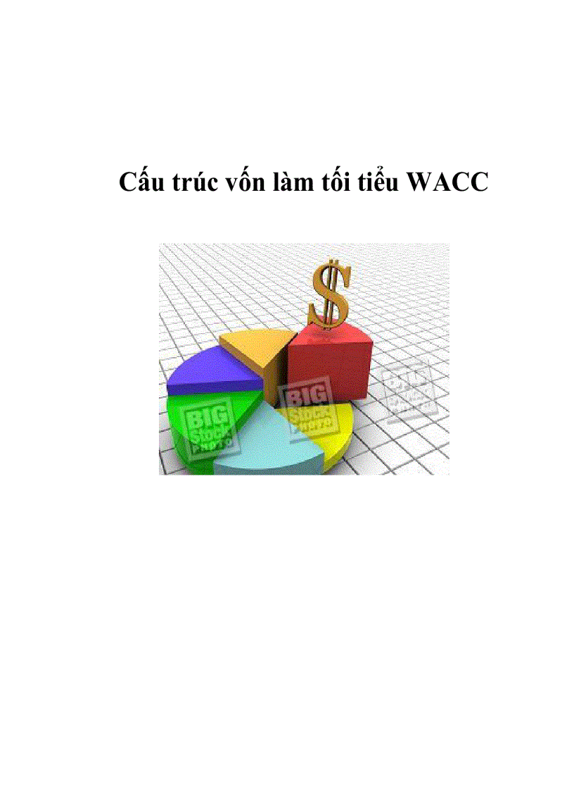 Cấu trúc vốn làm tối tiểu WACC