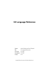 C Language Reference