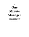 Một phút làm nhà quản lý 01 minute manager