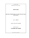 Luận văn tốt nghiệp ĐHSP Phương trình hàm và một số ứng dụng