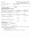 Đề thi học kì 1 Toán 8 2007 2008