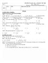 Đề thi học kì 1 Toán 8 2007 2008