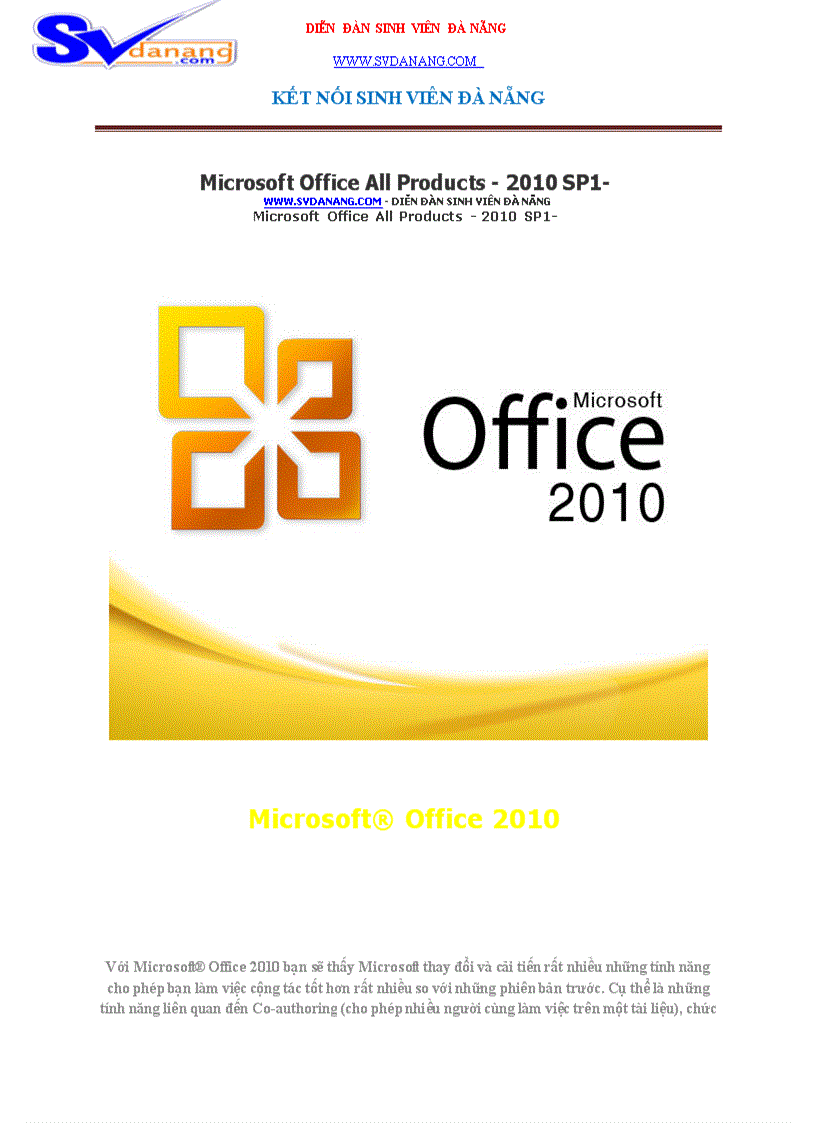 Microsoft Office All Products 2010 SP1