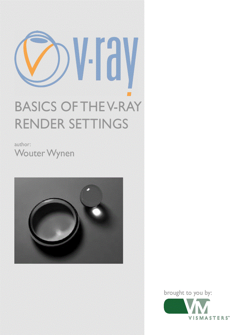 Basics of the v ray render settings