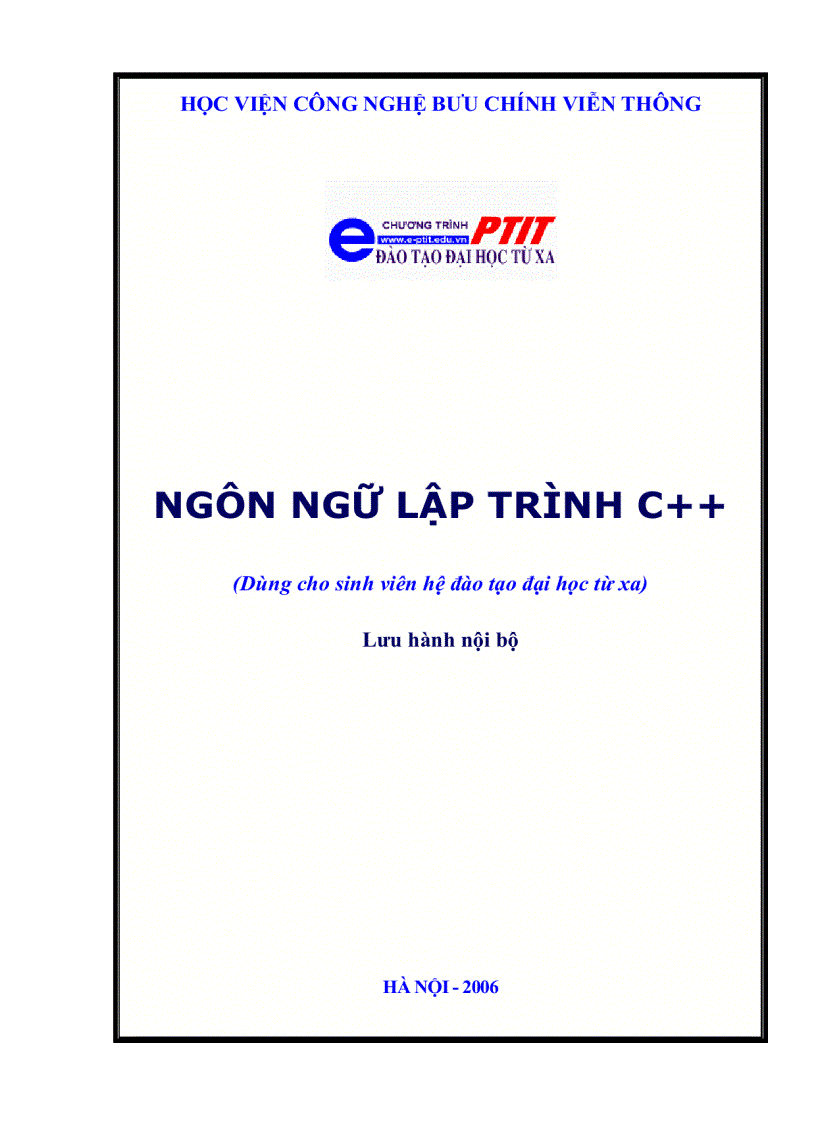 Giáo trình C Học viện công nghệ bưu chính viễn thông