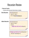 Recursion Review 1