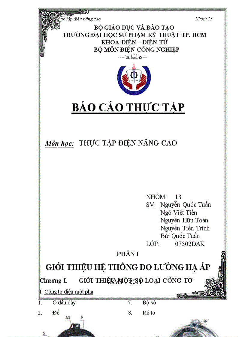 Thực tập điện nâng cao