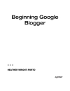 Beginning Google Blogger