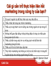 Marketing mới cho thời đạ i mới