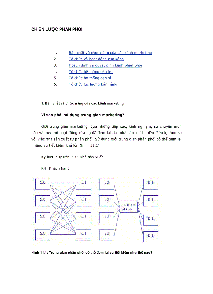 Chiến lược phân phối hàng hóa
