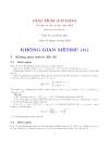 Không gian metric