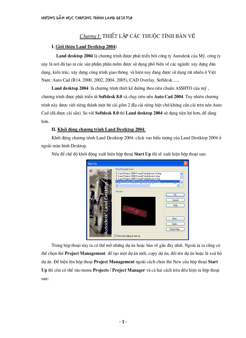 Hướng dẫn sử dụng Autodesk Land 2004