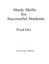 Study Skills For Successful Students