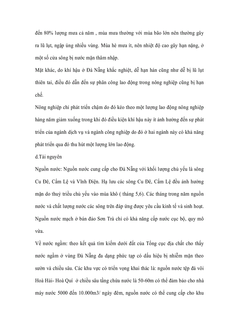 Sử dụng tài nguyên Chuyển dịch cơ cấu lao động tại Đà Nẵng