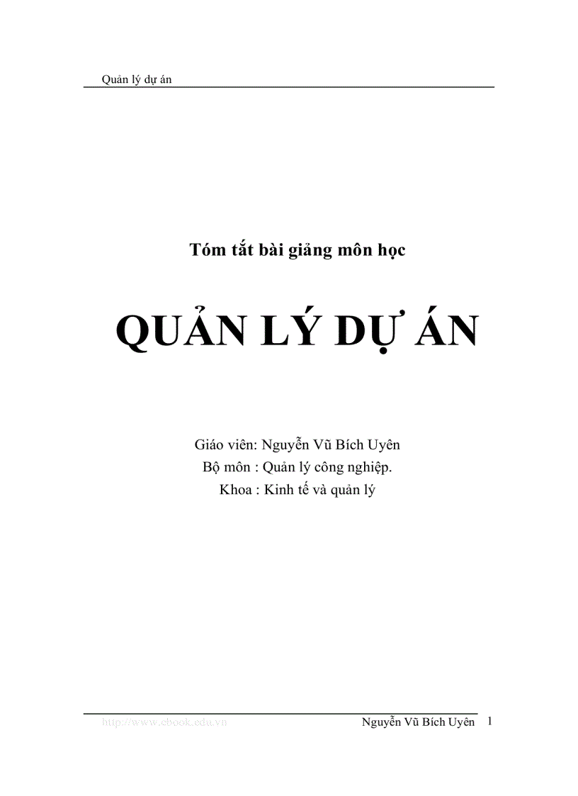 Quản lý dự án