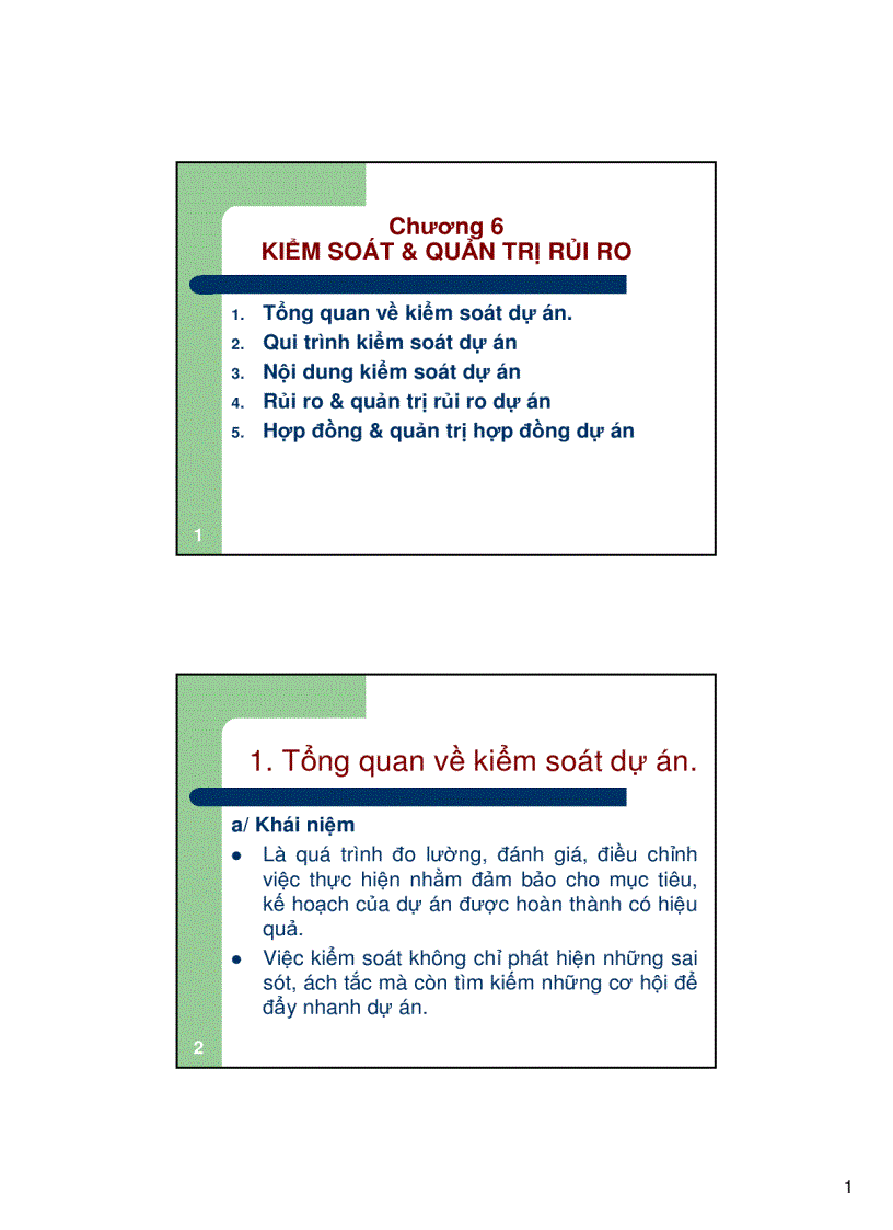 Kiểm soát quản trị rủi ro