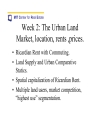 Location and Rents The Indifference Principle Submarkets and Land Use Segregation