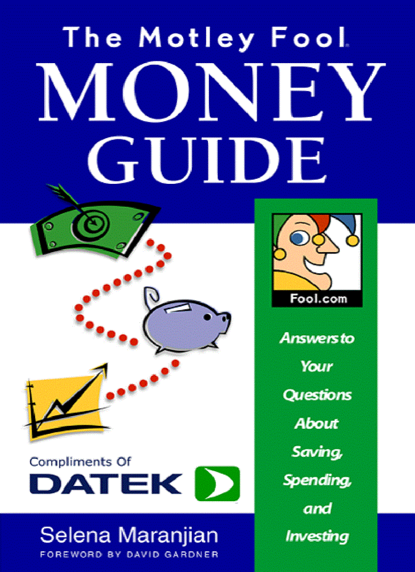 The Motley Fool Money Guide pdf