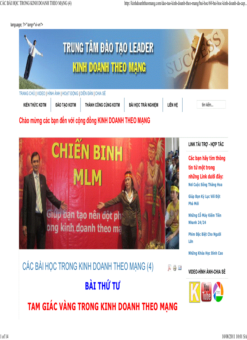 Các bài học trong kinh doanh theo mạng các kỹ năng làm việc cần thiết 2