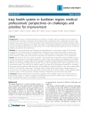 Báo cáo y học Iraqi health system in kurdistan region medical professionals perspectives on challenges and priorities for improvement