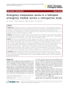 Báo cáo y học Emergency intraosseous access in a helicopter emergency medical service a retrospective study