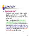 Tổng quan về quản lí dự án