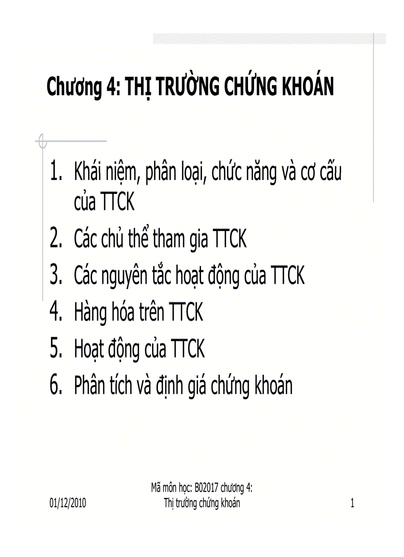 Thị trường chứng khoán 1