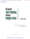 Bí quyết tay trắng thành triệu phú