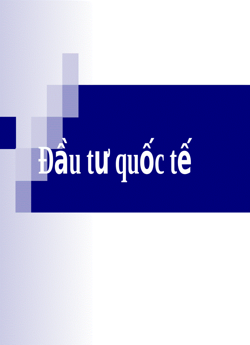 Đầu tư quốc tế