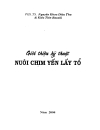 Kỹ thuật nuôi chim yến 1