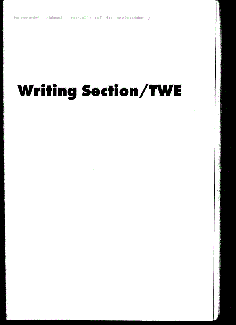 Writing secction TWE