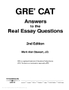 Acro GRE CAT answer to the real essay questions