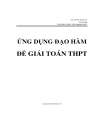 Bài tập bổ sung khảo sát hàm số sưu tầm